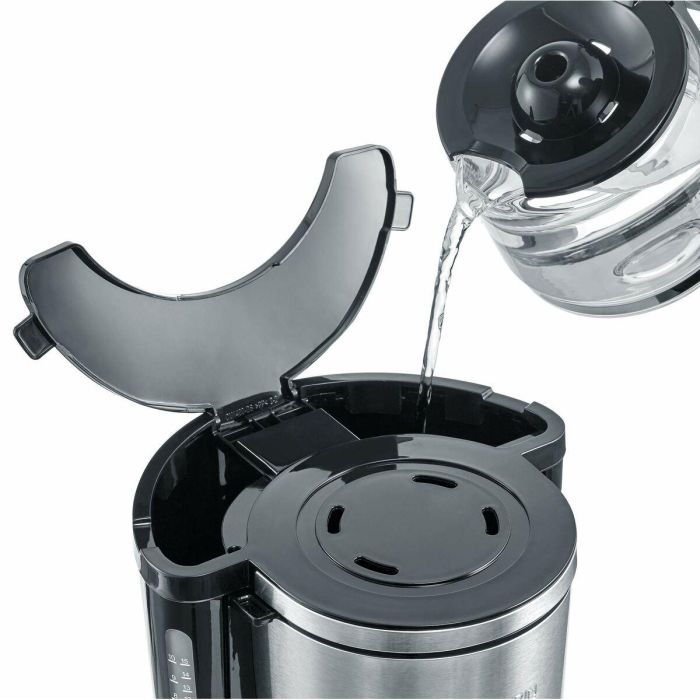 SEVERIN KA4845 Cafetera con filtro isotérmico TypeSwitch, Selector de aroma, 8 tazas, Capacidad: 1 L, Potencia: 1000 W, Acero inoxidable / Negro 4