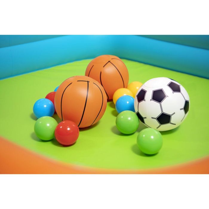 Bestway Piscina Hinchable Infantil Juegos Canastas con Pelotas y Bolas 120x107x84 cm +2 Años Jardin 52728 2