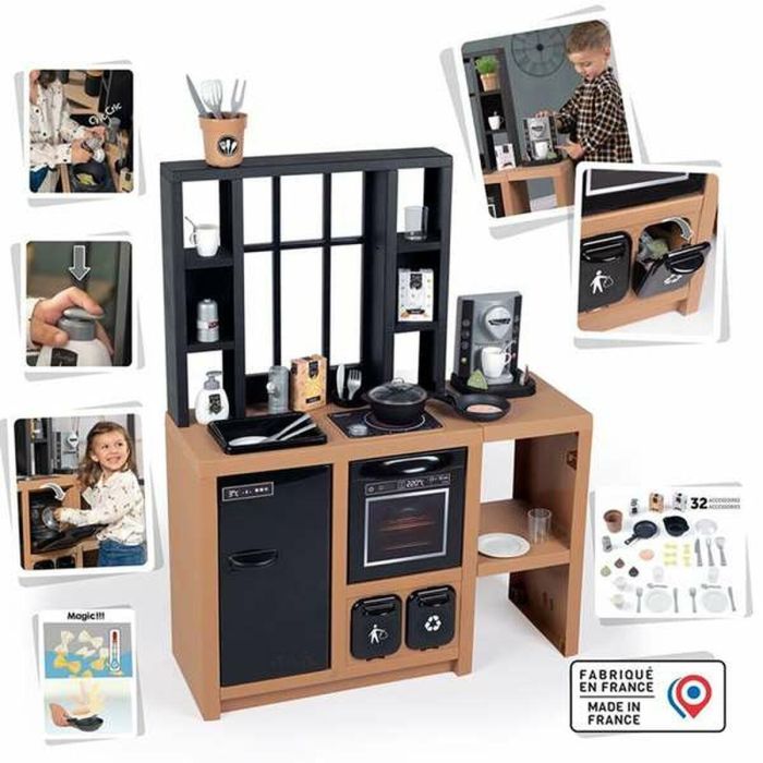 Smoby SMOB312600 Cocina Loft de Juguete con 32 Accesorios para Niños a partir de 3 años 4