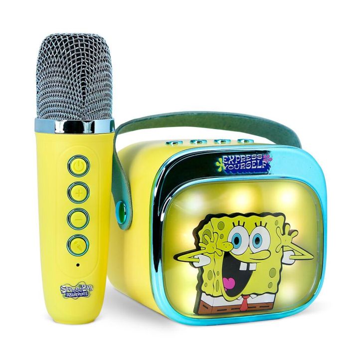 Altavoz y Micro Karaoke LED Bob Esponja 3