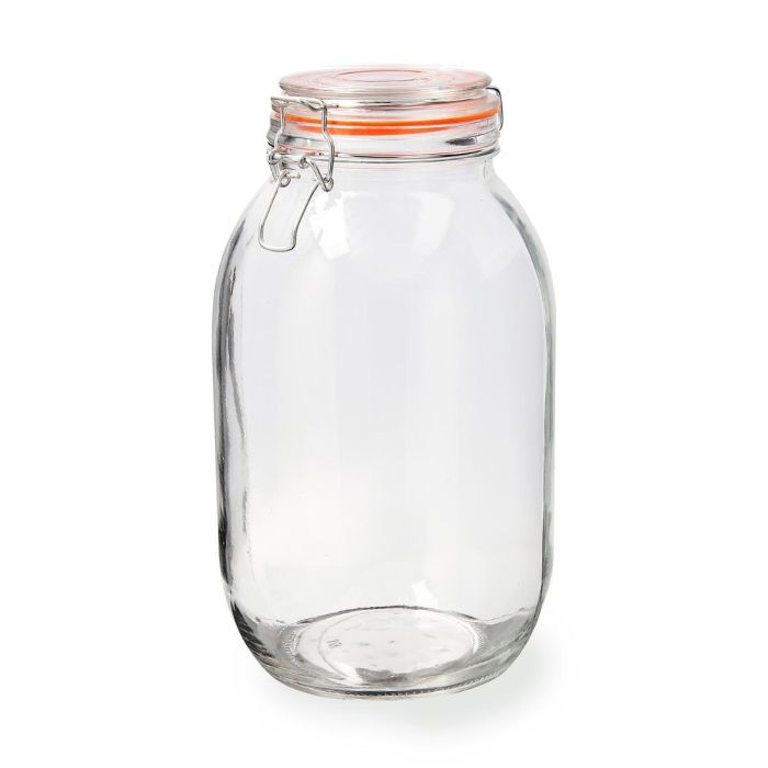 Quid New Canette Tarro Hermético de Vidrio 3 L - Pack de 6 Unidades Transparente con Cierre de Conserva 0 Quid New Canette Tarro Hermético de Vidrio 3 L - Pack de 6 Unidades Transparente con Cierre de Conserva 0