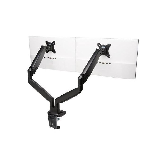 Kensington Brazo Doble de Monitor SmartFit Ajustable con un Toque para Escritorio, Abrazadera, 13"-34", Negro 1 Kensington Brazo Doble de Monitor SmartFit Ajustable con un Toque para Escritorio, Abrazadera, 13"-34", Negro 1