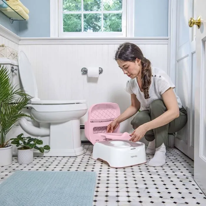 Ingenuity ING0074451171435 Taburete y Orinal con Cuenco Extraíble, Antideslizante y Asiento Ergonómico, Color Rosa 5 Ingenuity ING0074451171435 Taburete y Orinal con Cuenco Extraíble, Antideslizante y Asiento Ergonómico, Color Rosa 5