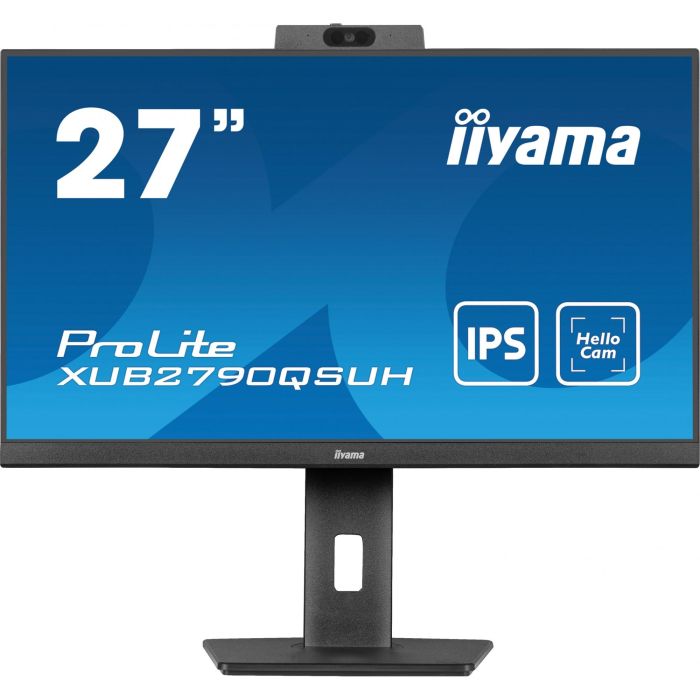 iiyama XUB2790QSUH-B1 Monitor ProLite 27" QHD (2560x1440) IPS 100Hz 0.4ms con USB-C KVM HDMI DP Negro 1