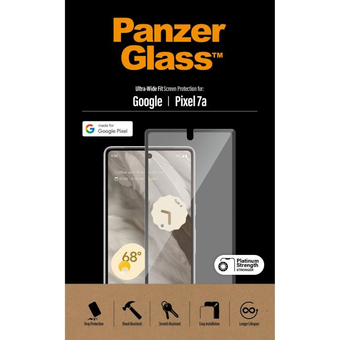 PanzerGlass Protector de Pantalla Google Pixel 7a Ultra Wide Fit 3