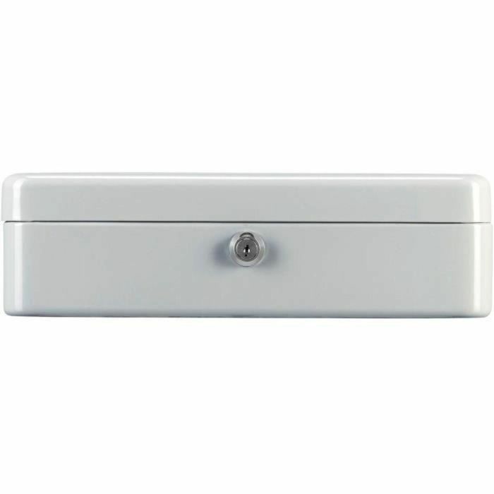 Burg Wachter Money 5030 Caja para Monedas, Acero Gris Claro, Apertura con Llave 5