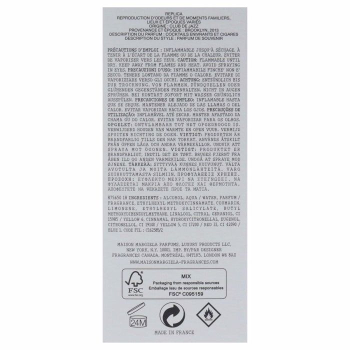 Maison Margiela REPLICA JAZZ CLUB Eau de Toilette Vaporizador 100 ml 3