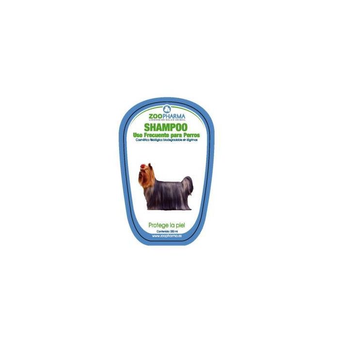 Zoopharma Veterinaria Champú EPV Uso Frecuente Perros 250ml - Brillo y Vitalidad, Ecológico e Hipoalergénico con Acondicionador