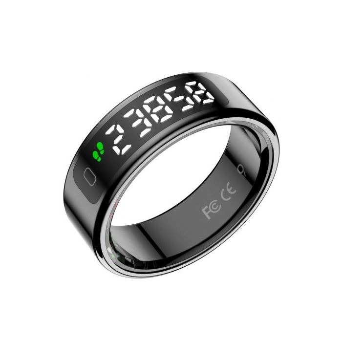 Anillo Inteligente Leotec Kör Mau Smart Ring Talla 8/ Ø18.3mm/ Notificaciones/ Frecuencia Cardíaca/ Negro 1 Anillo Inteligente Leotec Kör Mau Smart Ring Talla 8/ Ø18.3mm/ Notificaciones/ Frecuencia Cardíaca/ Negro 1