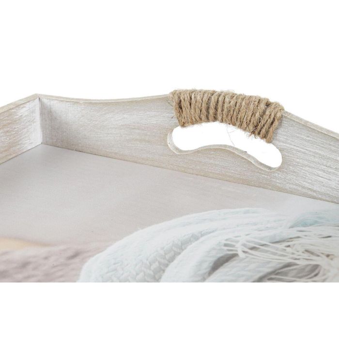Bandeja Scandi DKD Home Decor Beige 30 x 6 x 40 cm Set de 2 (2 Unidades) 3 Bandeja Scandi DKD Home Decor Beige 30 x 6 x 40 cm Set de 2 (2 Unidades) 3