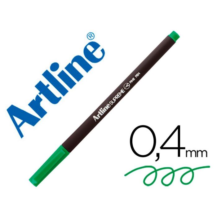 Rotulador Artline Supreme Epfs200 Fine Liner Punta De Fibra Verde Manzana 0,4 mm 12 unidades