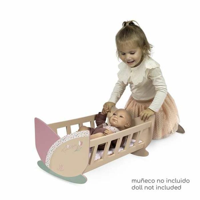 Decuevas Cuna de Madera Tulipe 49.50x28x24 cm, para Niños a partir de 36 Meses 6 Decuevas Cuna de Madera Tulipe 49.50x28x24 cm, para Niños a partir de 36 Meses 6