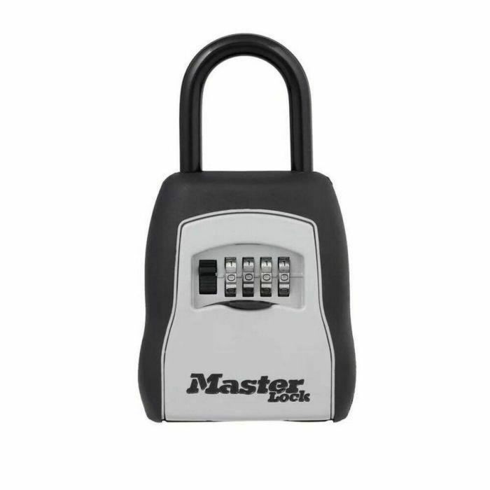 Master Lock Caja de Seguridad para Llaves con Combinación Programable de 4 Dígitos, Resistente a la Intemperie, Cuerpo de Aluminio y Mango