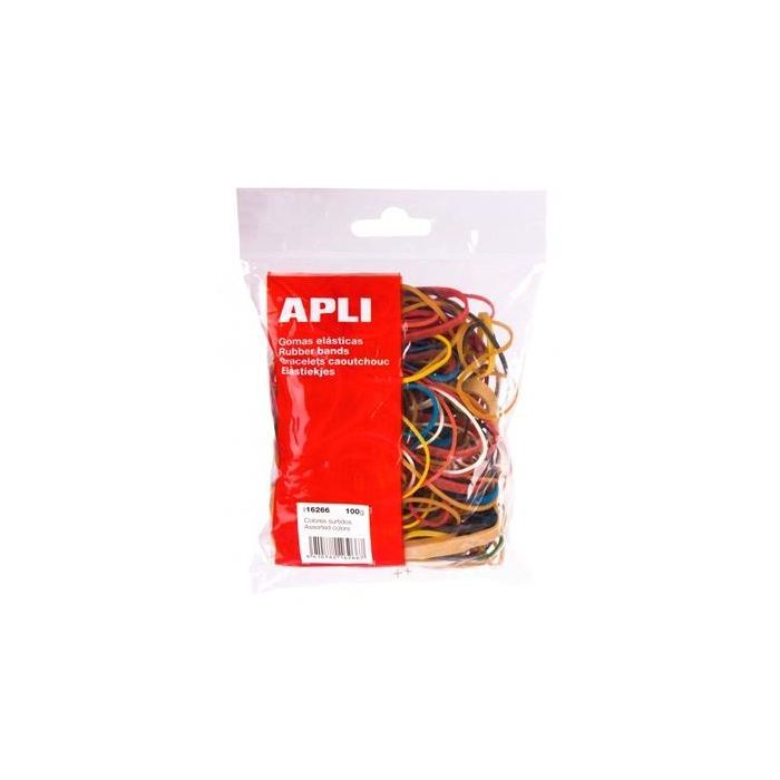 Apli Goma Elástica Colores Surtidas Caucho Medidas Surtidas 100 gr. Apli Goma Elástica Colores Surtidas Caucho Medidas Surtidas 100 gr.