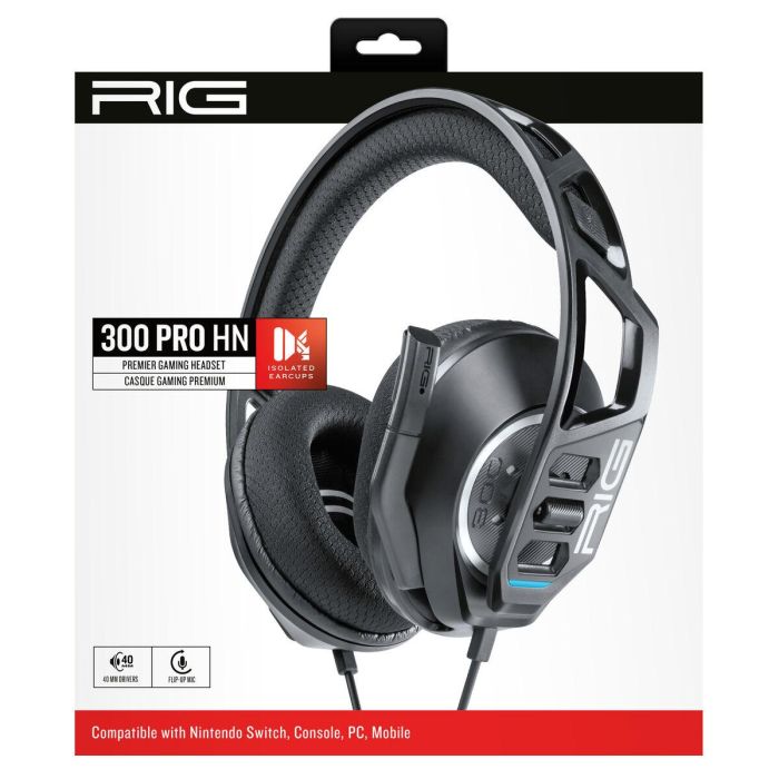 Auriculares Nacon RIG 300HN Negro