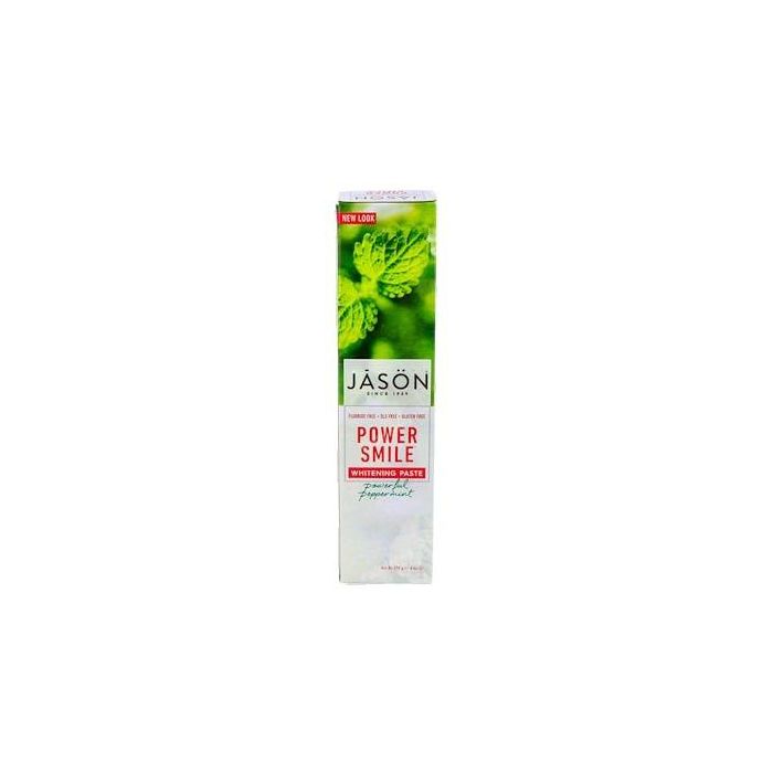 JASON Dentífrico Power Smile Blanqueante Natural 119g - Previene Placa, Dientes Más Blancos