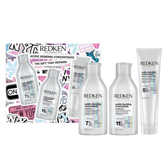 Redken Acidic Bonding Concentrate Estuche 3 pz - Champú, Acondicionador y Tratamiento Reparador, Hidratante, Protección Cabello Dañado 0 Redken Acidic Bonding Concentrate Estuche 3 pz - Champú, Acondicionador y Tratamiento Reparador, Hidratante, Protección Cabello Dañado 0