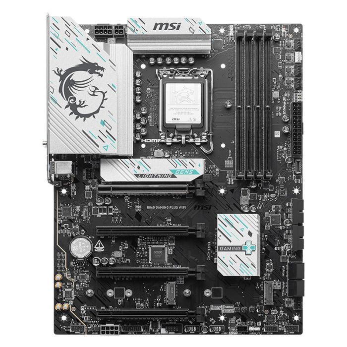 MSI Placa Base B860 GAMING PLUS WiFi Intel LGA 1851 4 DDR5 USB 10Gbps ATX 911-7E41-003 1