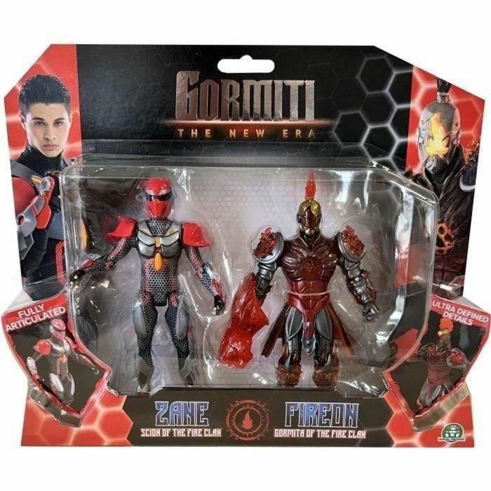 Gormiti GRV192 Caja de Figuras de Acción - Gormiti del Fuego: Scion, Zane y Fireon - 15 cm para Niños +4 Años