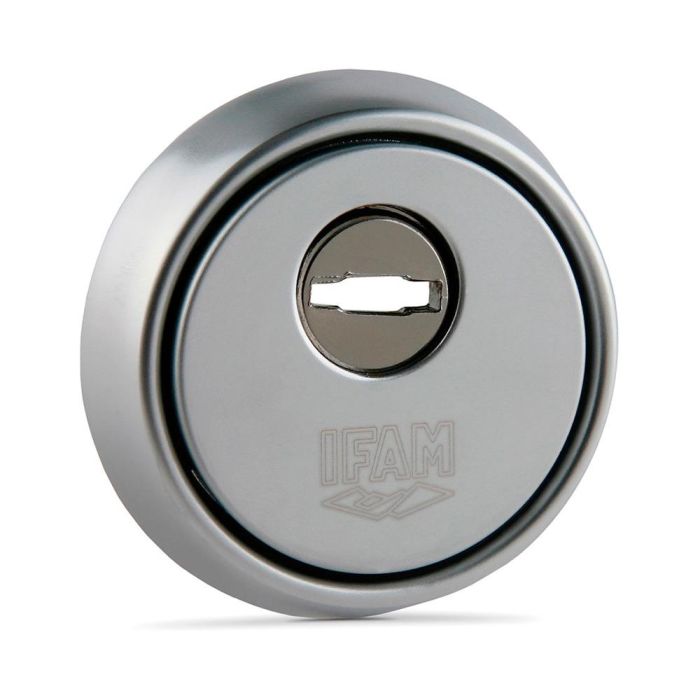 Ifam Escudo Es610cm Cromo Ø64mm - Protección Antimordaza, Antiextracción y Antitaladro
