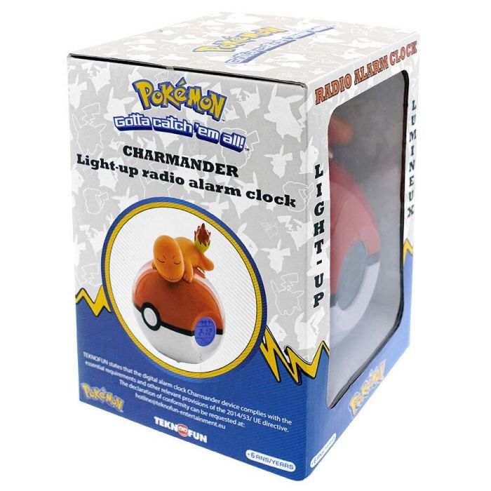 Lampara despertador Led Charmander Pokeball Pokemon 4 Lampara despertador Led Charmander Pokeball Pokemon 4
