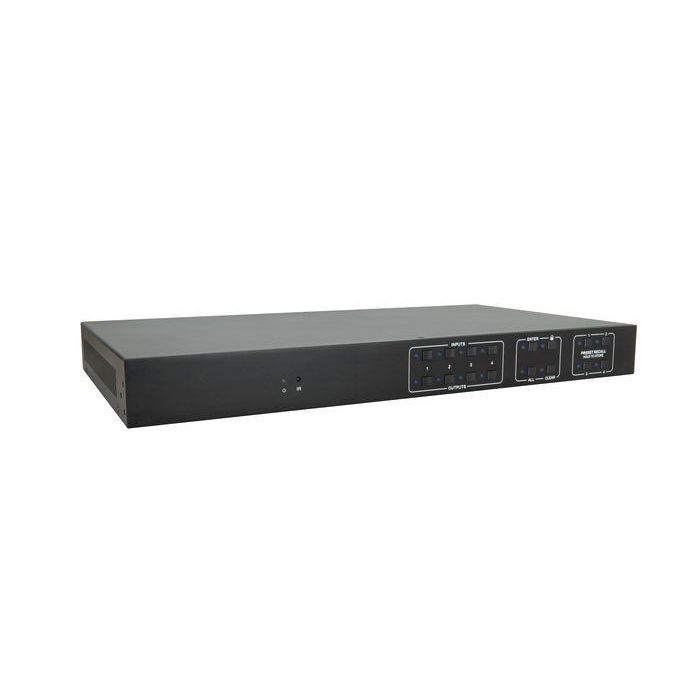 Vivolink VLHDMIMAT4X4 HDMI 2.0 Matrix Switcher 4x4 profesional con 4K, downscaling y matriz de audio SPDIF/analógico