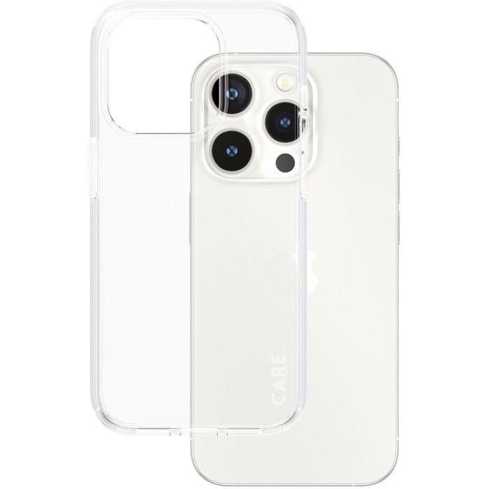 PanzerGlass Funda CARE Case Flagship Transparente para iPhone 15 Pro