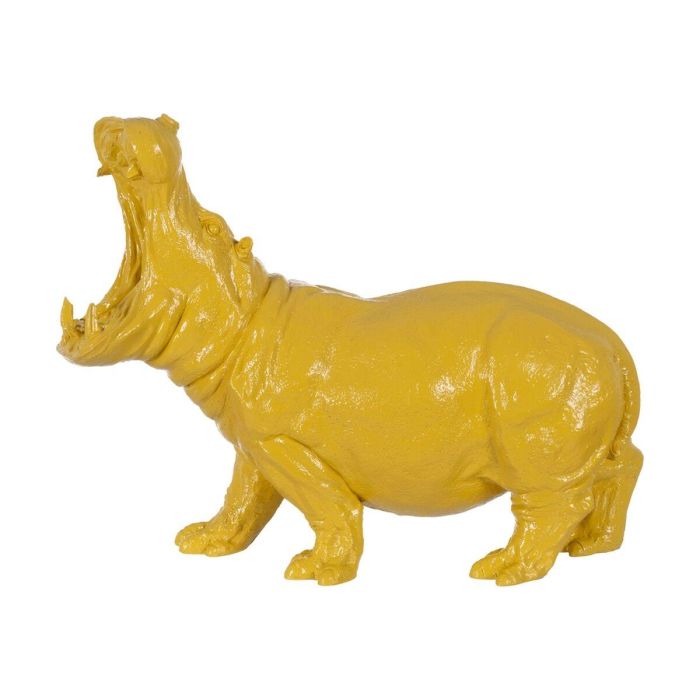 Figura Decorativa Amarillo Hipopótamo 66 x 25,5 x 51 cm 7