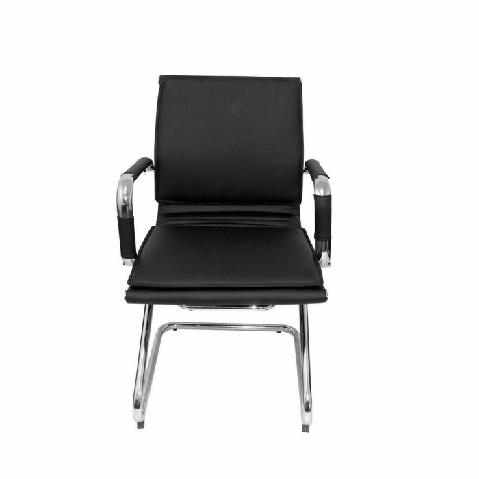 Silla de Recepción Yeste Confidente Patín P&C Negro 4 Silla de Recepción Yeste Confidente Patín P&C Negro 4