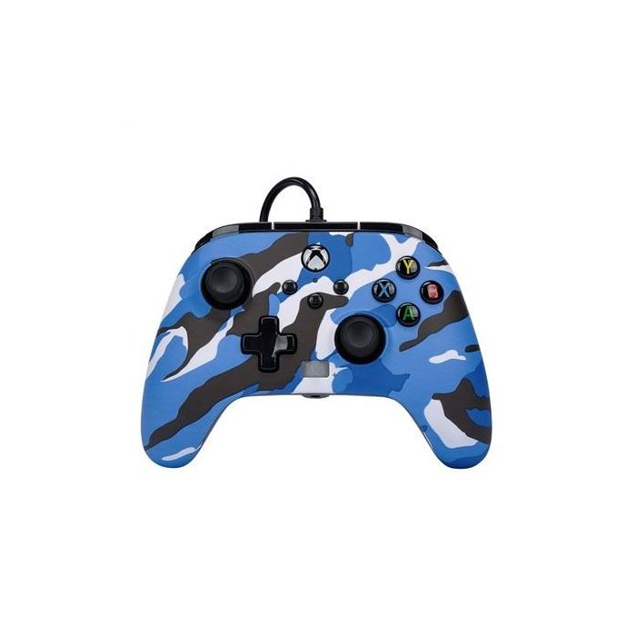 Enhanced Mando Con Cable Xbox Camuflaje Azul POWER A 1525941-01