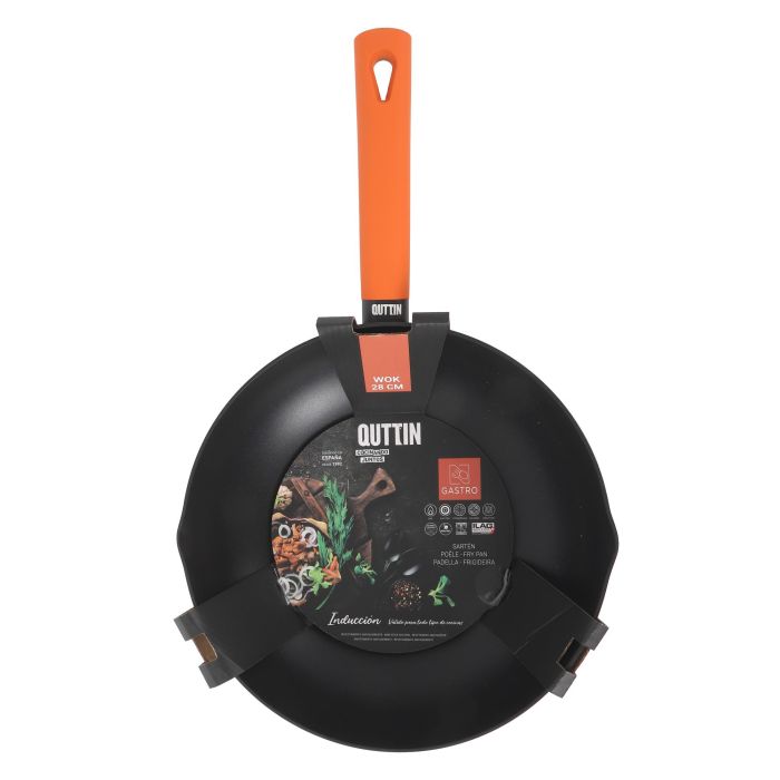 Sartén Wok 28 cm Gastro Quttin (6 Unidades) 1 Sartén Wok 28 cm Gastro Quttin (6 Unidades) 1