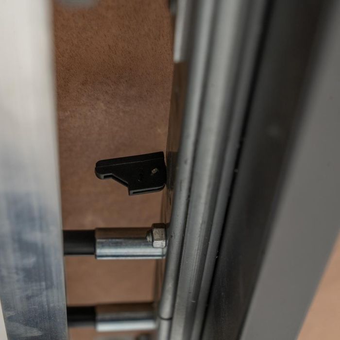 Mesa Extensible Natural-Negro Dm-Metal 160 X 90 X 77 cm