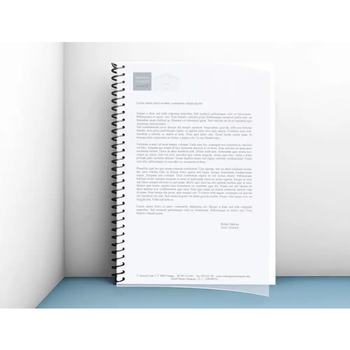 Liderpapel Tapas de Encuadernación Polipropileno A4 0.5mm Incolor Translucidas Paquete de 100 Unidades 8