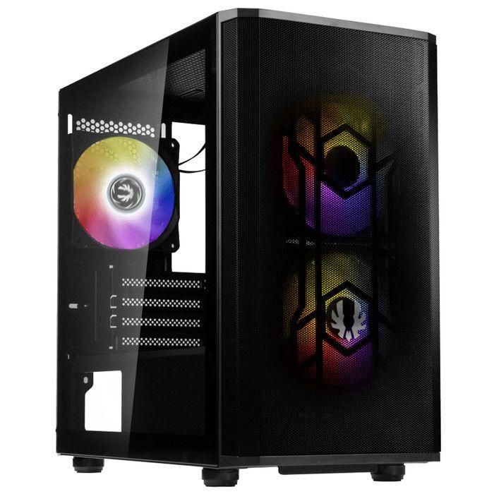Caja de PC sin fuente de alimentación - BITFENIX Nova Mesh SE M-ATX ARGB (Negro) - Mini torre - Formato Micro-ATX Caja de PC sin fuente de alimentación - BITFENIX Nova Mesh SE M-ATX ARGB (Negro) - Mini torre - Formato Micro-ATX