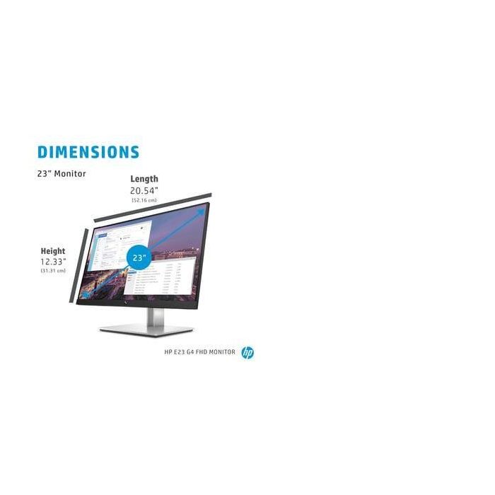 HP 23", FHD (1920 x 1080), 16:9, 250 nits, 1000:1, 5ms GtG (with overdrive) 8 HP 23", FHD (1920 x 1080), 16:9, 250 nits, 1000:1, 5ms GtG (with overdrive) 8