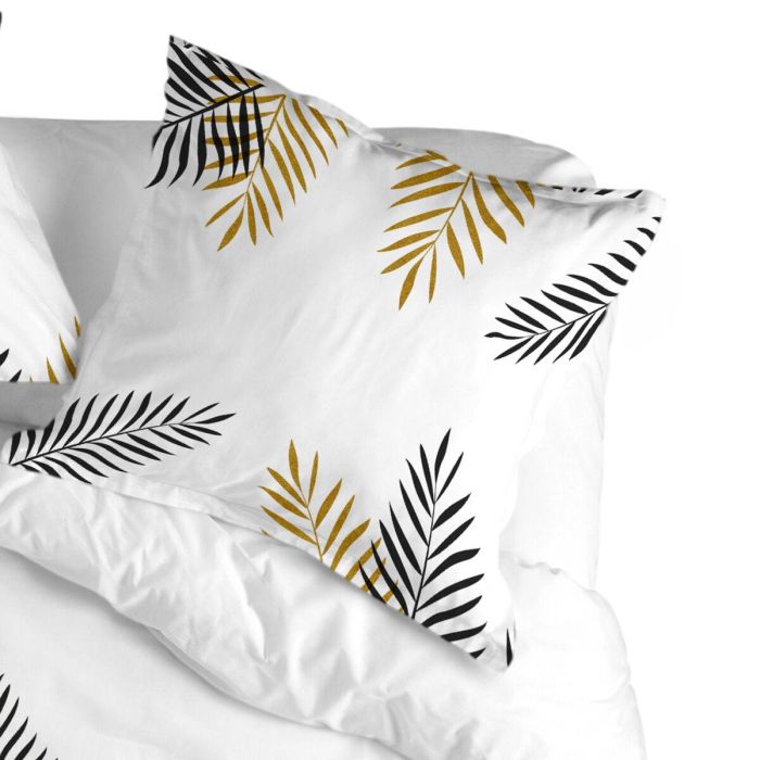 Funda de almohada HappyFriday Blanc Foliage Multicolor 80 x 80 cm 3