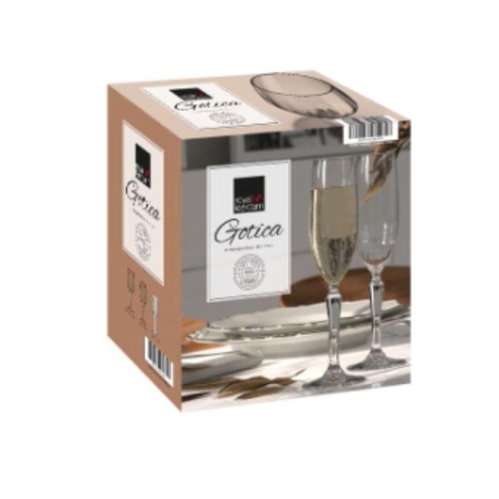 Set de Copas Royal Leerdam Gotica 210 ml Champagne Ø 4,8 x 22,5 cm 6 Unidades 1