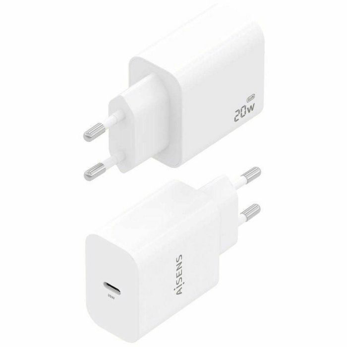 AISENS - CARGADOR GaN 20W, 1xUSB-C PD3.0, BLANCO 13 AISENS - CARGADOR GaN 20W, 1xUSB-C PD3.0, BLANCO 13