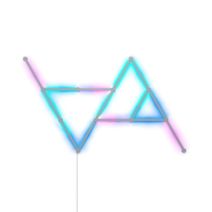 Nanoleaf Lines Starter Kit 15PK Barras de Luz LED Inteligentes Modulares RGBW Retroiluminadas con 2 Zonas de Color 17