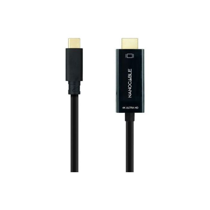Cable Conversor Nanocable 10.15.5105/ USB Tipo-C Macho - HDMI Macho/ 5m/ Negro 1 Cable Conversor Nanocable 10.15.5105/ USB Tipo-C Macho - HDMI Macho/ 5m/ Negro 1