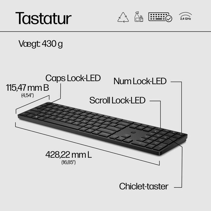 HP 450 Teclado Inalámbrico Programable con 20+ Teclas Personalizables, Materiales Sostenibles y Fácil Limpieza 22 HP 450 Teclado Inalámbrico Programable con 20+ Teclas Personalizables, Materiales Sostenibles y Fácil Limpieza 22