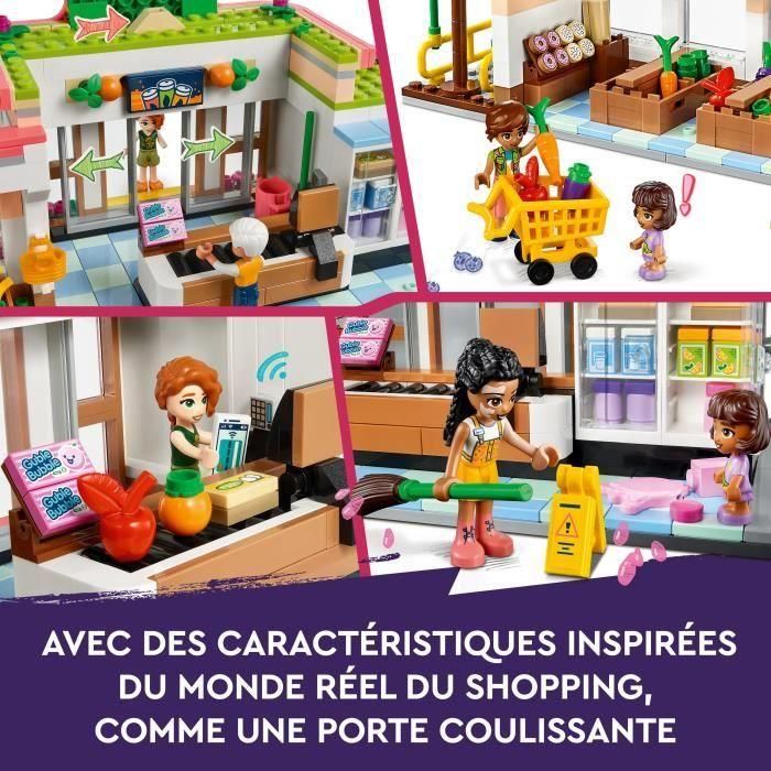 LEGO Amigos 41729 Tienda de comestibles biológicos, juguete de supermercado, con camiones y mini-poupées 2