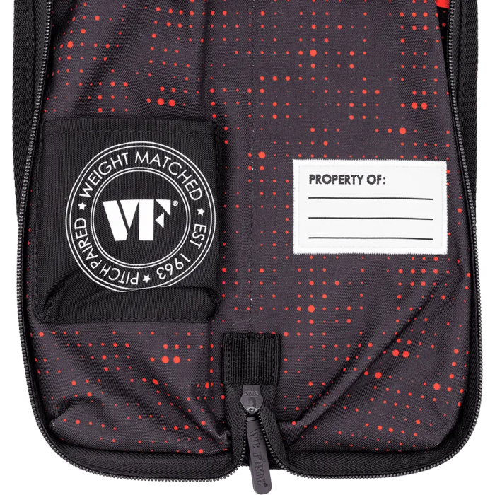 Vicfirth Funda Baquetas Vf Essential - Red Dot con Espacio para 4-5 Pares y Bolsillo Interior 3