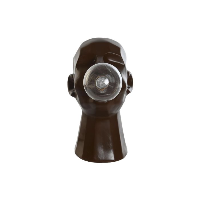 Decoracion Luminosa Moderno DKD Home Decor Marron Oscuro 16 x 28 x 28 cm (2 Unidades) 2 Decoracion Luminosa Moderno DKD Home Decor Marron Oscuro 16 x 28 x 28 cm (2 Unidades) 2