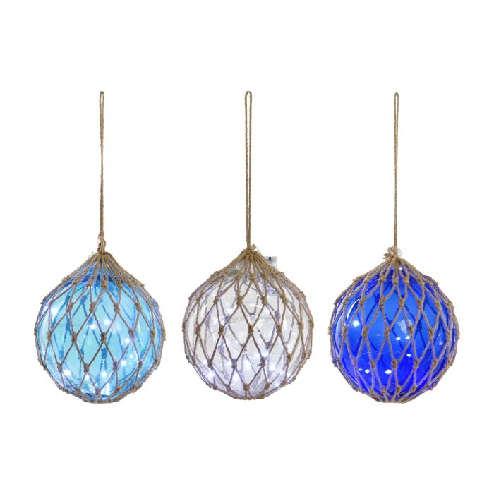 Bola Decoracion No-Marino DKD Home Decor Azul Marino Azul Celeste 23 x 23 x 23 cm