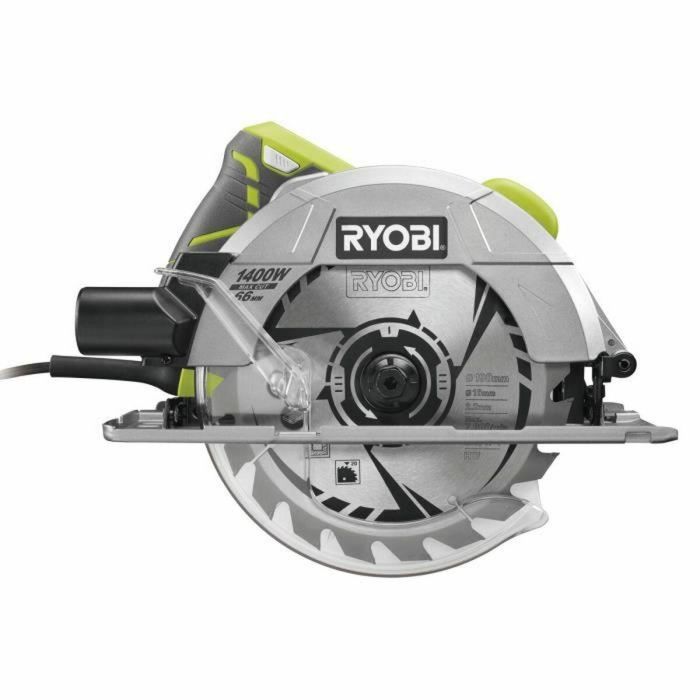 Ryobi Sierra Circular 1400W, Disco 190 x 16 mm, 20 Dientes, Profundidad de Corte 66 mm a 90° 4