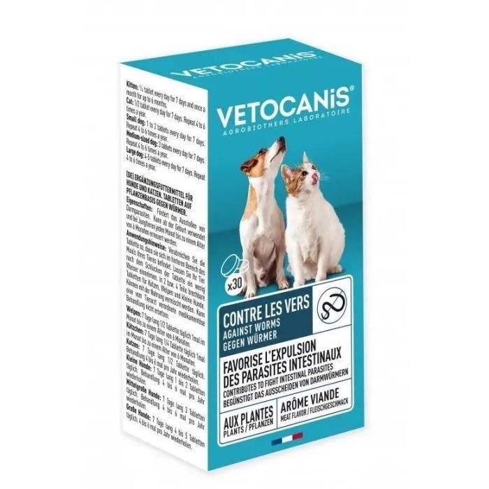 VETOCANIS Tabletas contra gusanos - Para perros y gatos