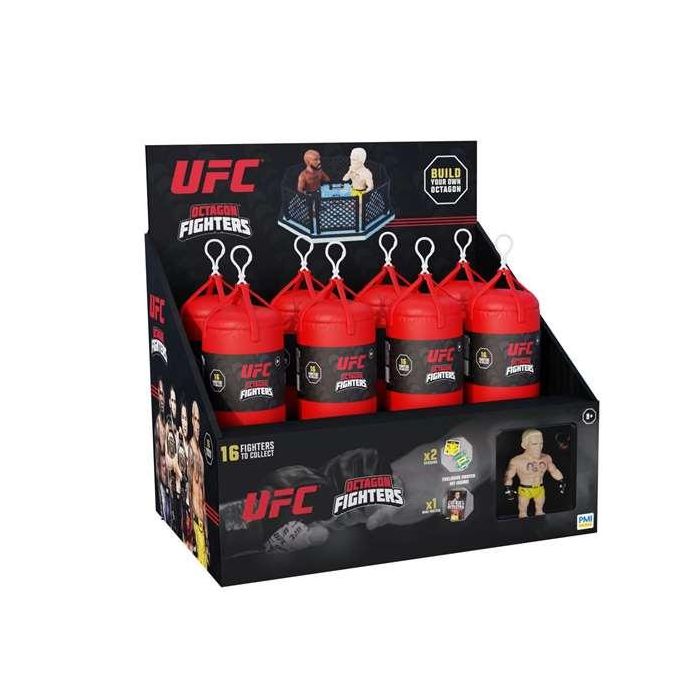 Figura articulada ufc punching bag 7,5 cms + set lucha 1