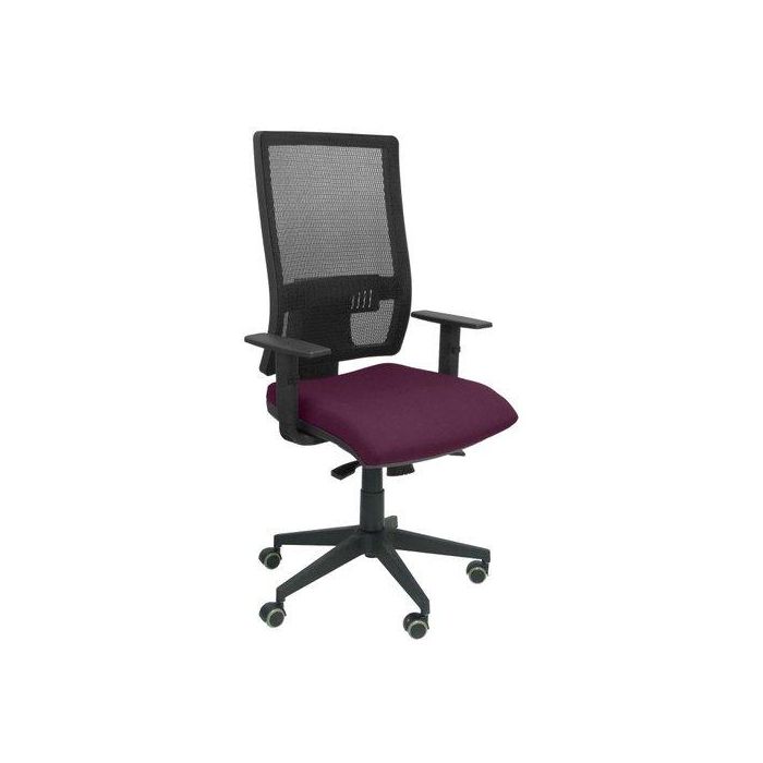 Silla Piqueras Y Crespo Horna Brazos Regulables Mecanismo Sincro Apoyo Lumbar Respaldo Malla Transpirable Y Asiento Tapizado Bali Morado