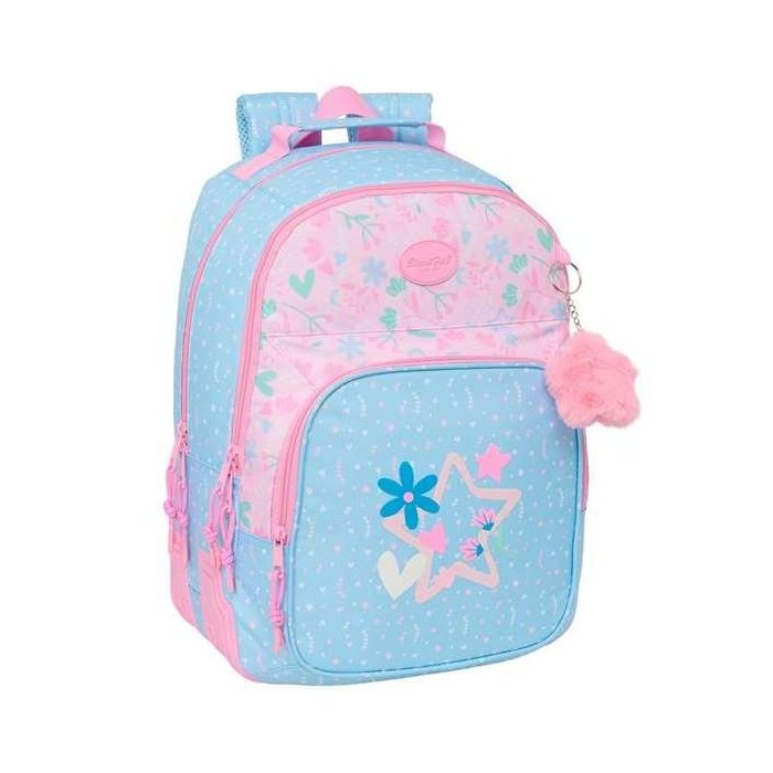 Blackfit8 Mochila Doble Adaptable a Carro "Smile" 32x42x15 cm 0 Blackfit8 Mochila Doble Adaptable a Carro "Smile" 32x42x15 cm 0